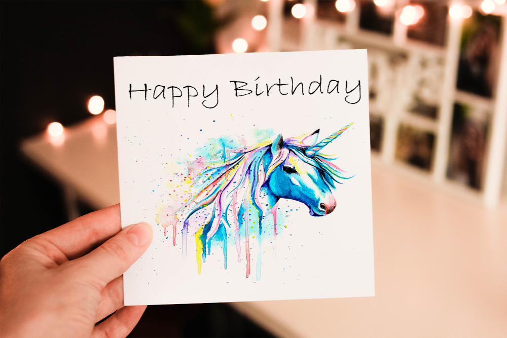 Unicorn Birthday Card